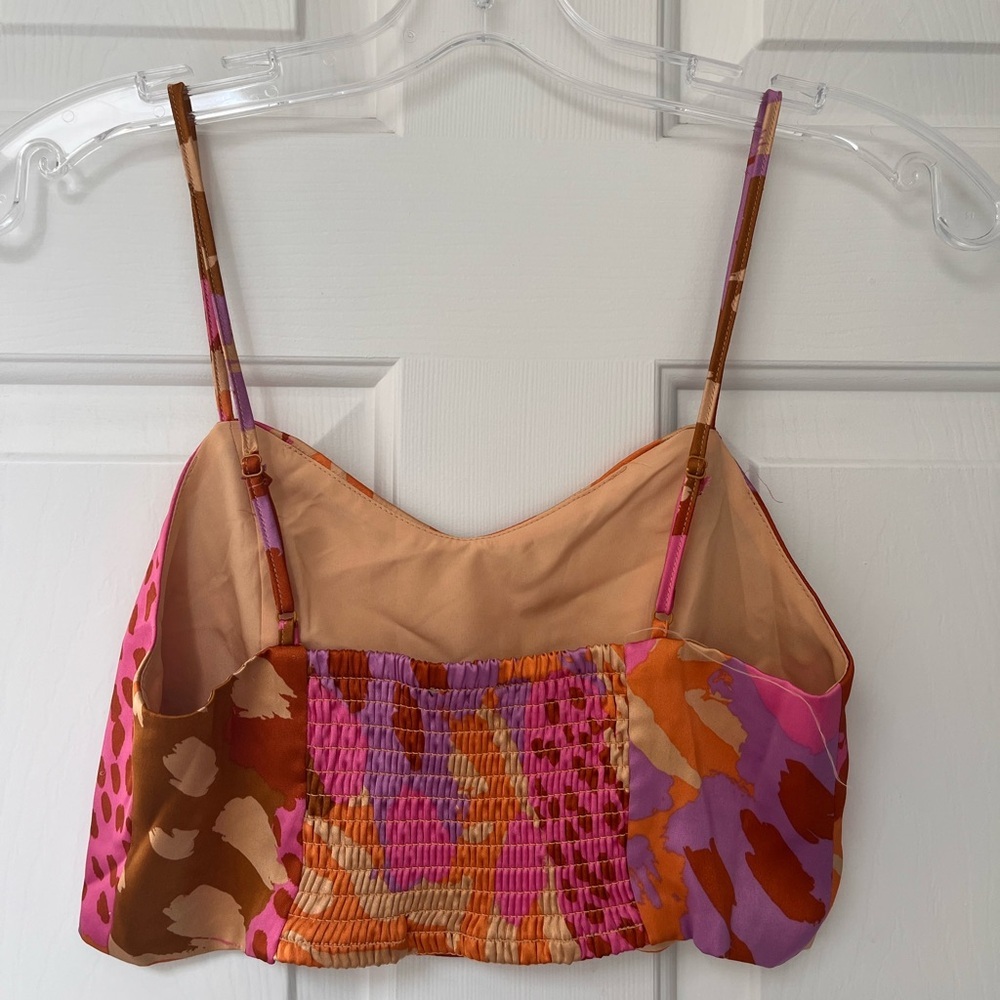 Christian Lacroix Abstract Print Cropped Cami Top XS - Picture 4 of 11